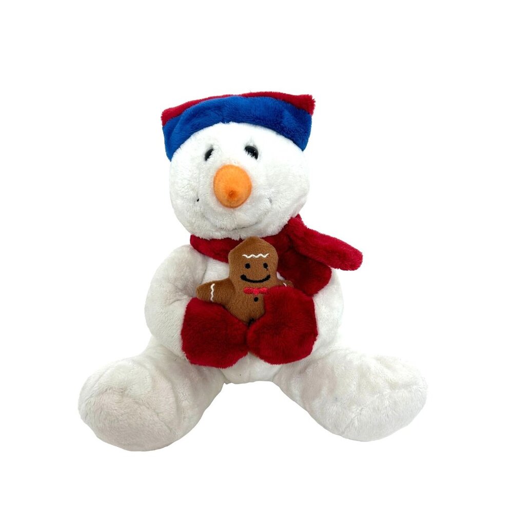 Kayla Concepts White Snowman Beanbag Plush Toy Christmas Holiday Vtg 12” CVS 3+